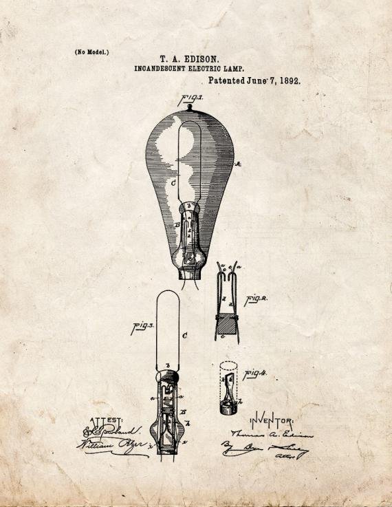 Patent Blueprint 4201 1 12 A4 Photo Print