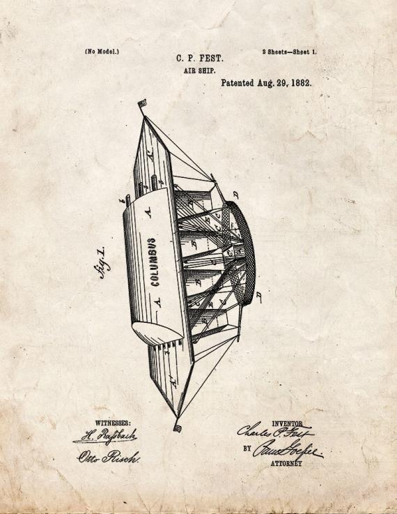 Patent Blueprint 4225 1 12 A4 Photo Print