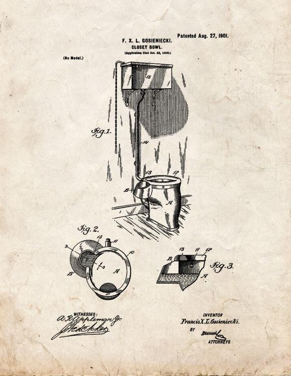 Patent Blueprint 4230 1 12 A4 Photo Print