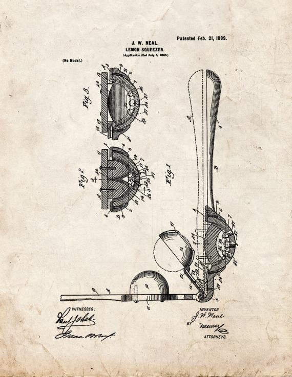 Patent Blueprint 4234 1 12 A4 Photo Print
