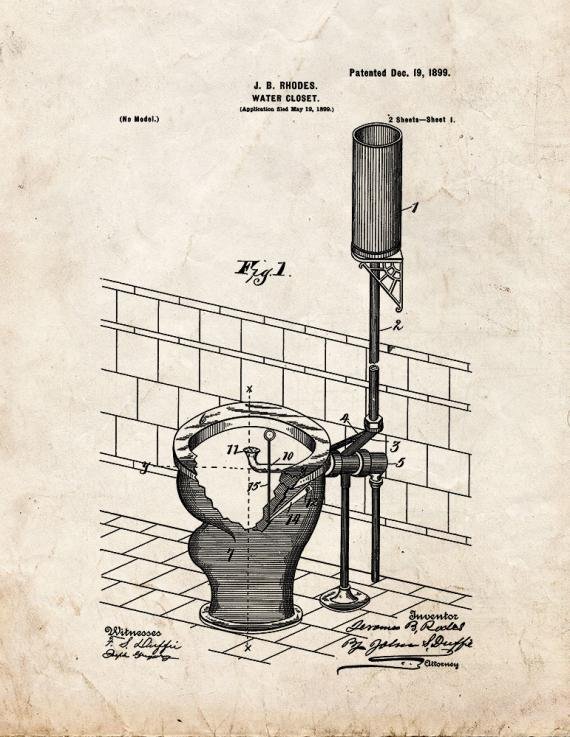 Patent Blueprint 4235 1 12 A4 Photo Print
