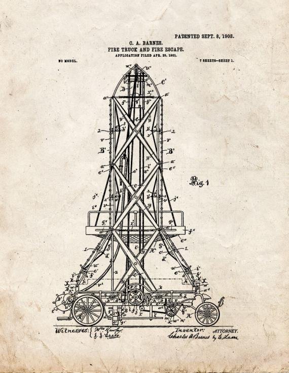 Patent Blueprint 4241 1 12 A4 Photo Print