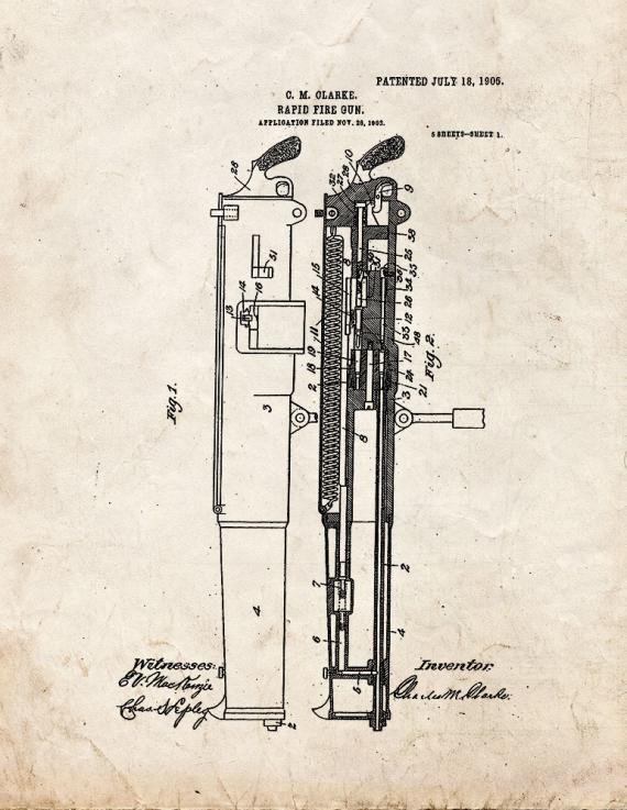Patent Blueprint 4245 1 12 A4 Photo Print