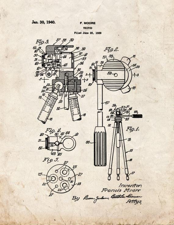 Patent Blueprint 425 1 12 A4 Photo Print