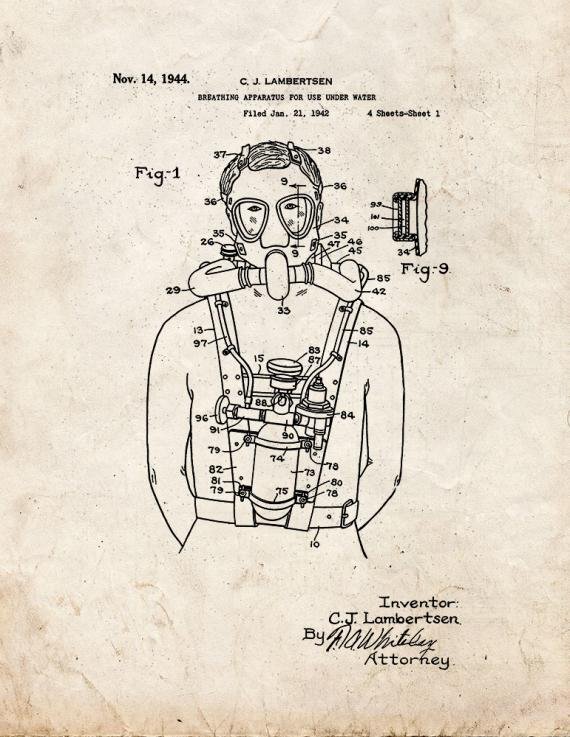 Patent Blueprint 4254 1 12 A4 Photo Print
