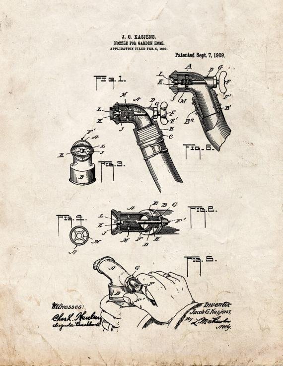 Patent Blueprint 4258 1 12 A4 Photo Print