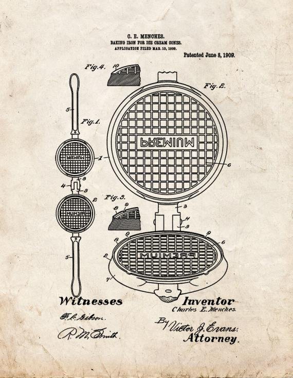 Patent Blueprint 4296 1 12 A4 Photo Print