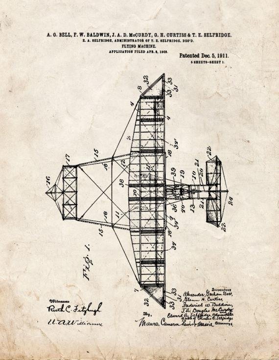 Patent Blueprint 43 1 12 A4 Photo Print