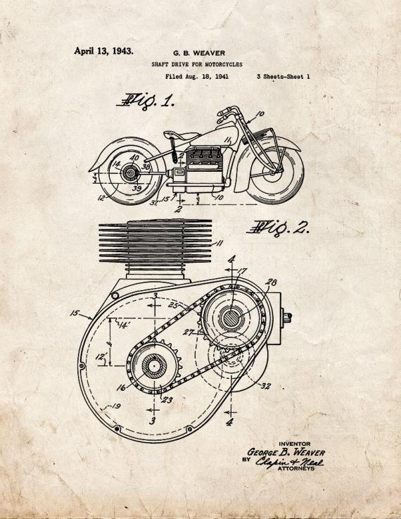 Patent Blueprint 430 1 12 A4 Photo Print