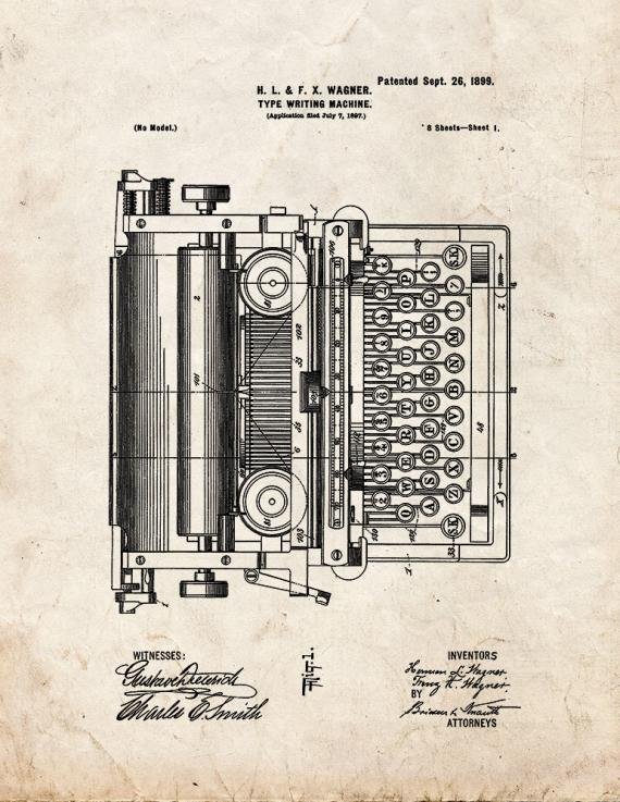 Patent Blueprint 4301 1 12 A4 Photo Print