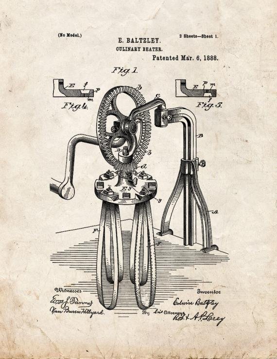 Patent Blueprint 4307 1 12 A4 Photo Print