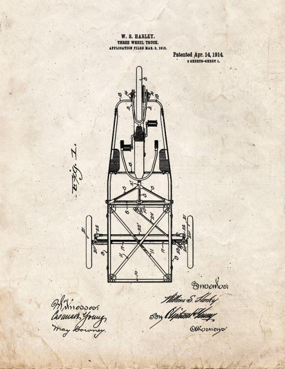 Patent Blueprint 4330 1 12 A4 Photo Print