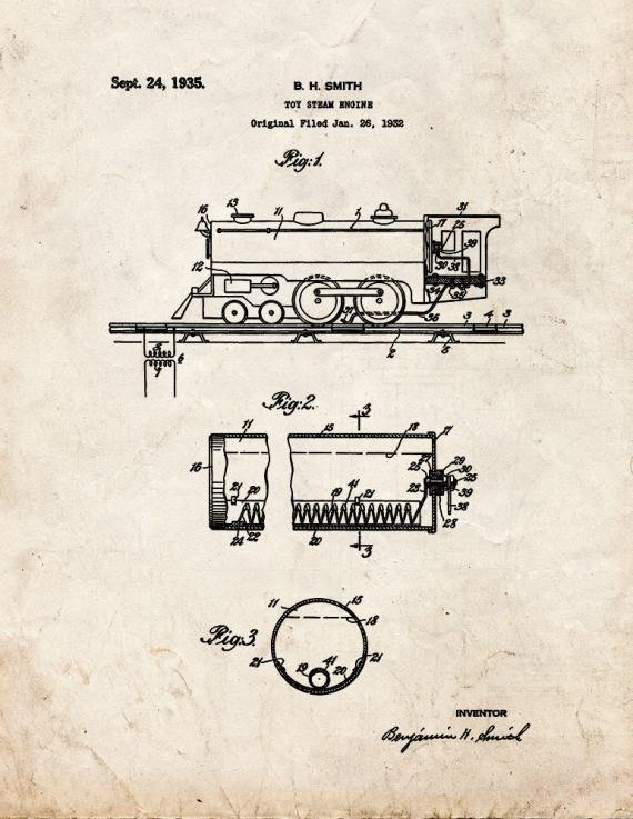 Patent Blueprint 4334 1 12 A4 Photo Print