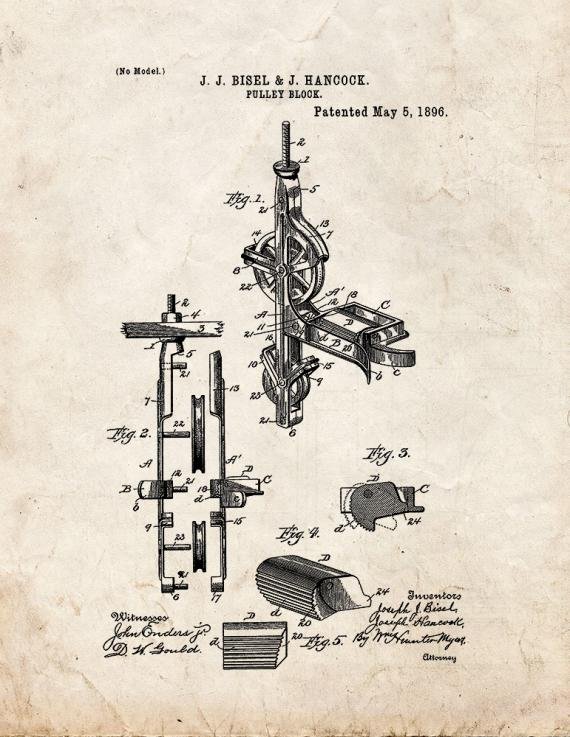 Patent Blueprint 4350 1 12 A4 Photo Print