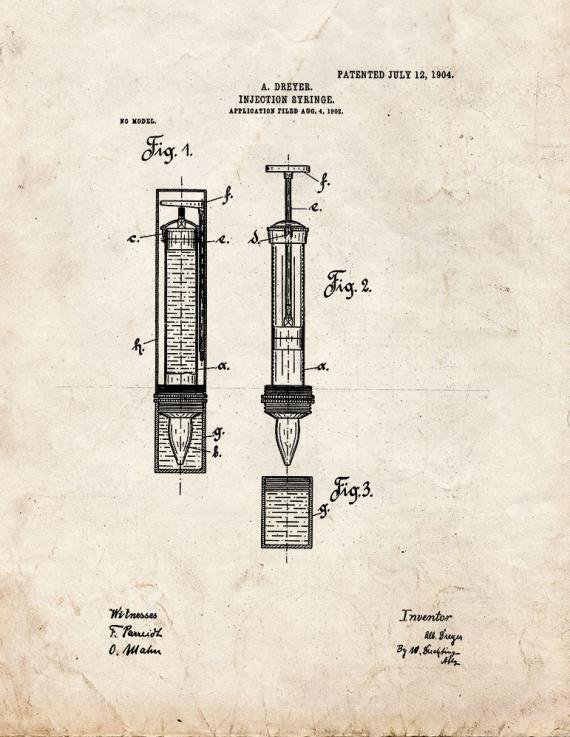 Patent Blueprint 4354 1 12 A4 Photo Print