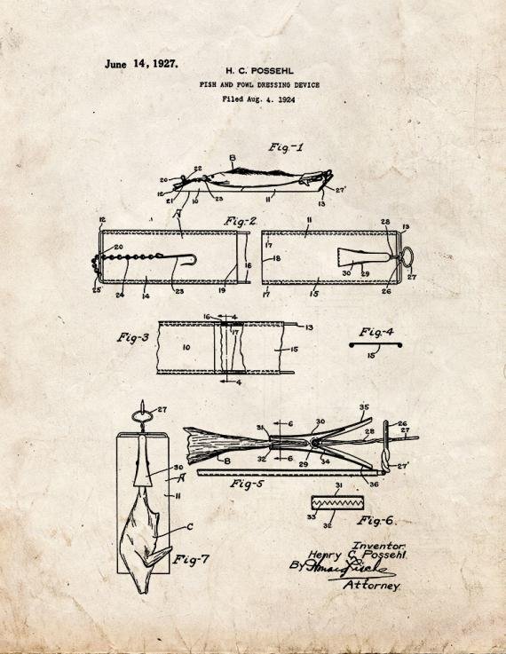 Patent Blueprint 4357 1 12 A4 Photo Print