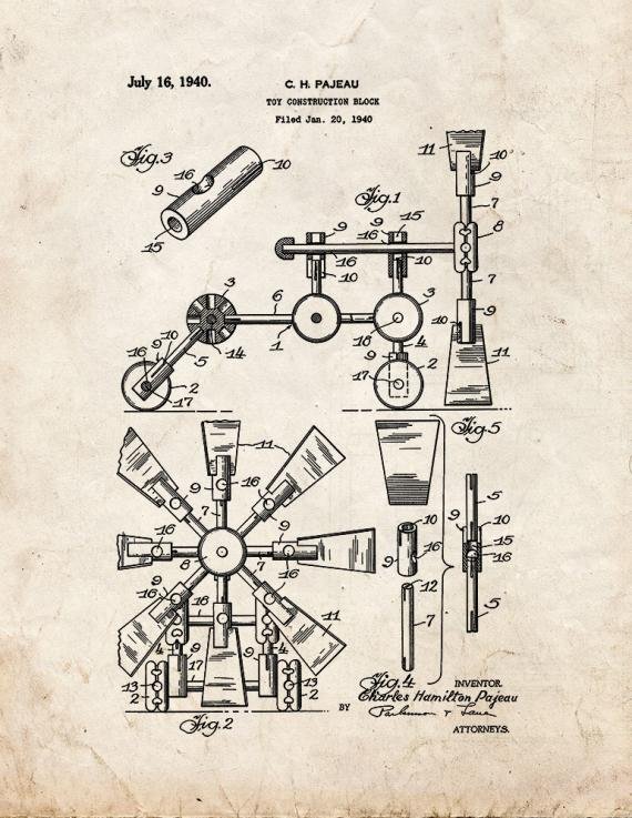 Patent Blueprint 4361 1 12 A4 Photo Print