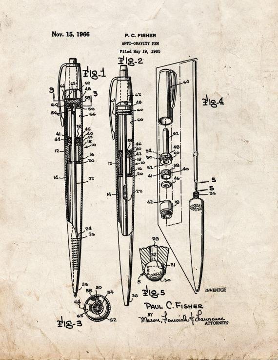 Patent Blueprint 4364 1 12 A4 Photo Print