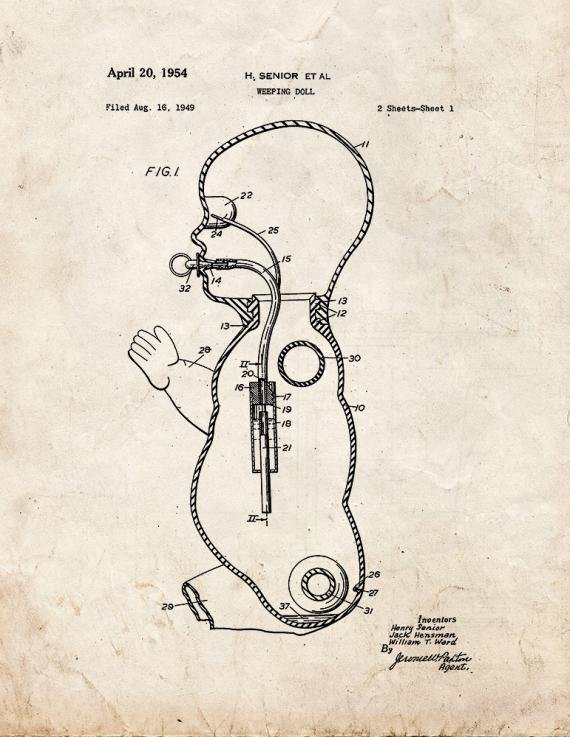 Patent Blueprint 4390 1 12 A4 Photo Print