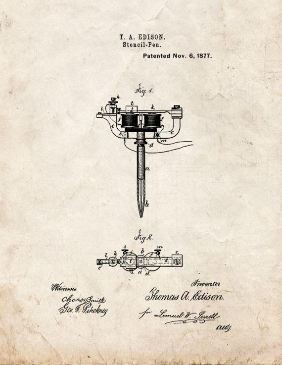 Patent Blueprint 4418 1 12 A4 Photo Print