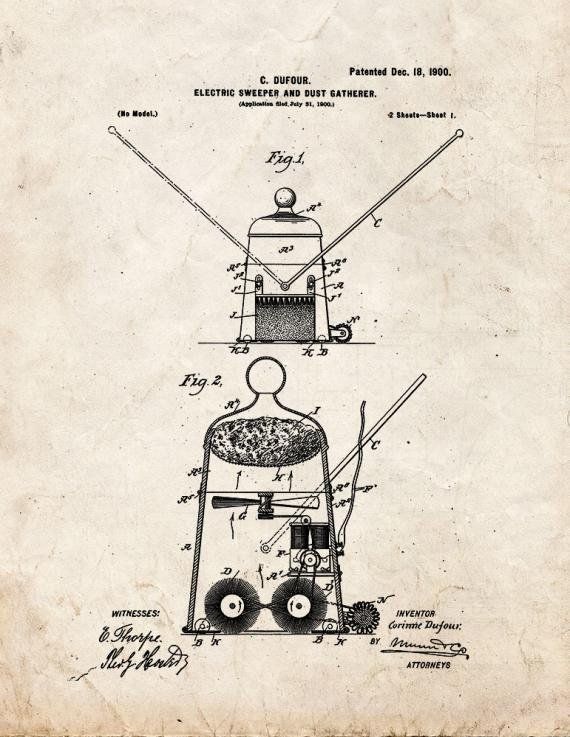 Patent Blueprint 4425 1 12 A4 Photo Print