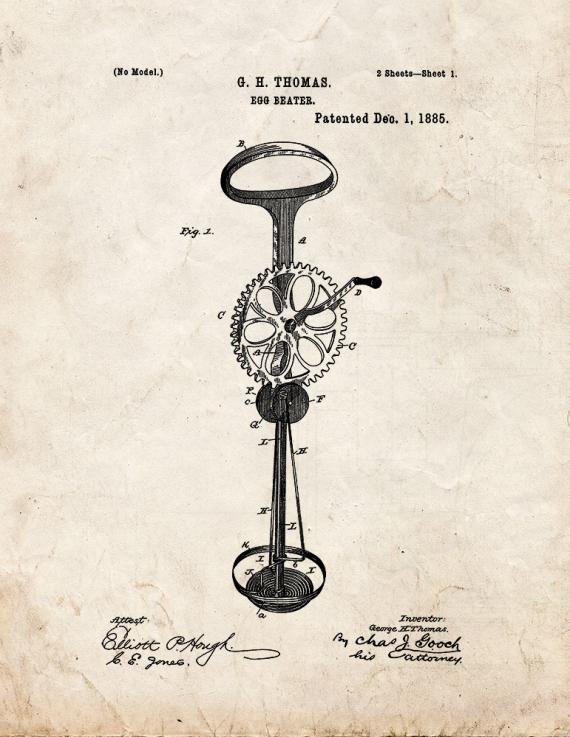 Patent Blueprint 4426 1 12 A4 Photo Print