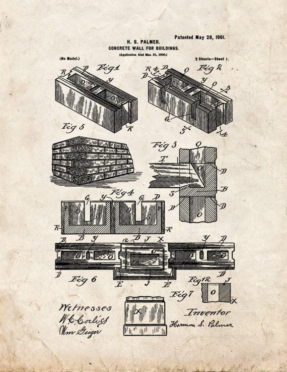 Patent Blueprint 4427 1 12 A4 Photo Print