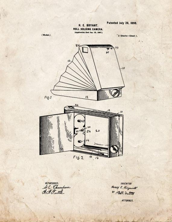 Patent Blueprint 4429 1 12 A4 Photo Print
