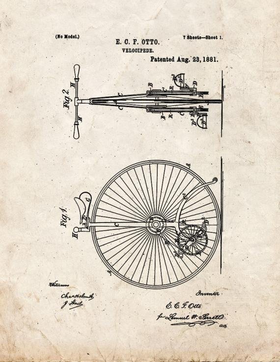 Patent Blueprint 4431 1 12 A4 Photo Print