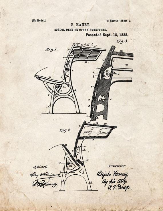 Patent Blueprint 4435 1 12 A4 Photo Print