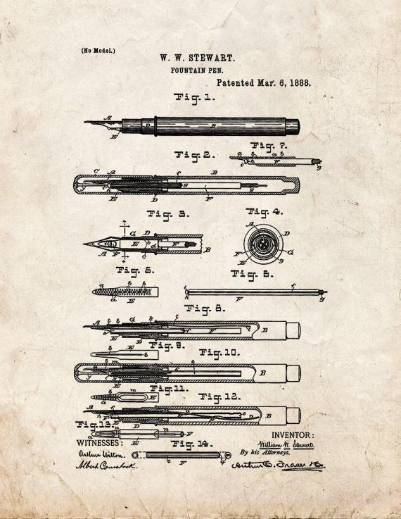 Patent Blueprint 4438 1 12 A4 Photo Print