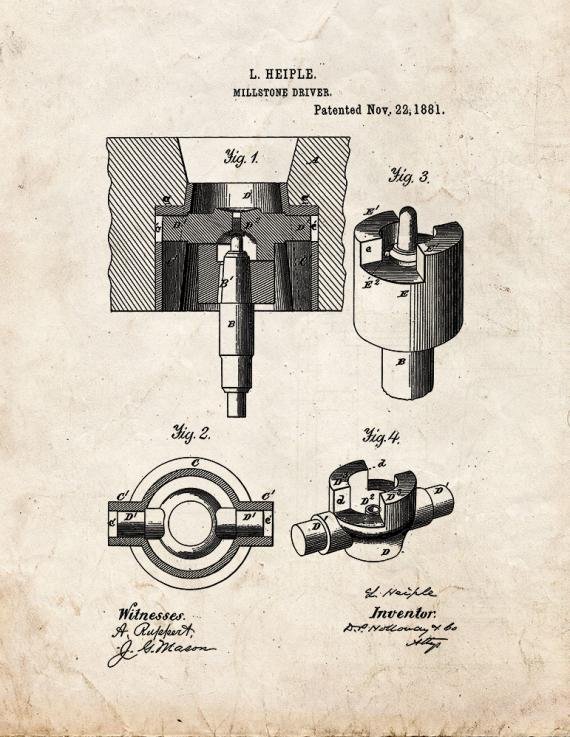 Patent Blueprint 4446 1 12 A4 Photo Print