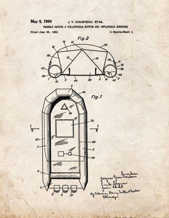 Patent Blueprint 445 1 12 A4 Photo Print