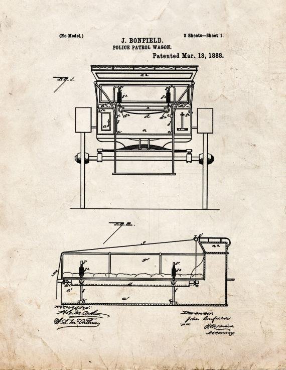 Patent Blueprint 4459 1 12 A4 Photo Print