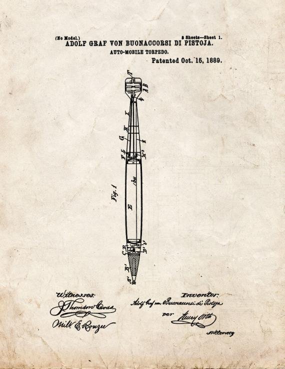 Patent Blueprint 4460 1 12 A4 Photo Print