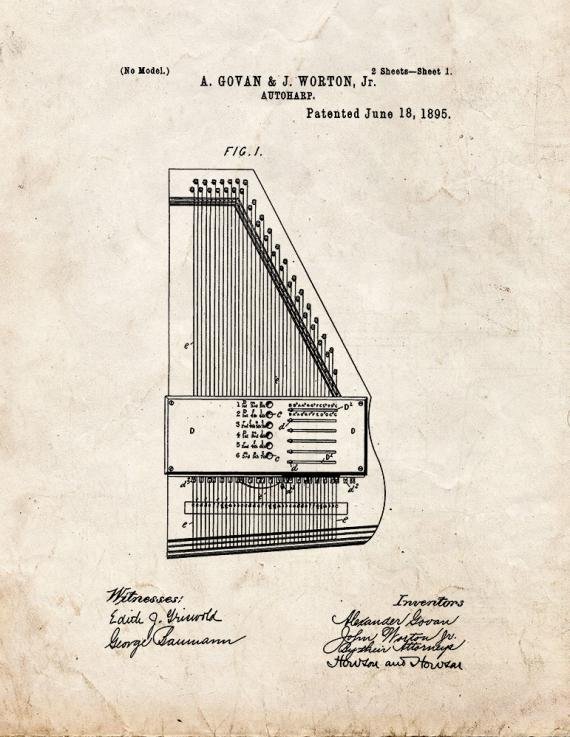 Patent Blueprint 4461 1 12 A4 Photo Print