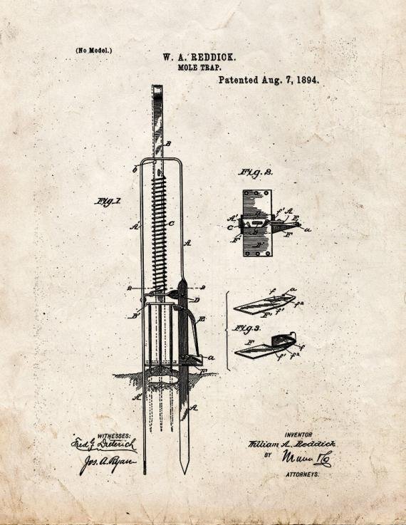 Patent Blueprint 4466 1 12 A4 Photo Print