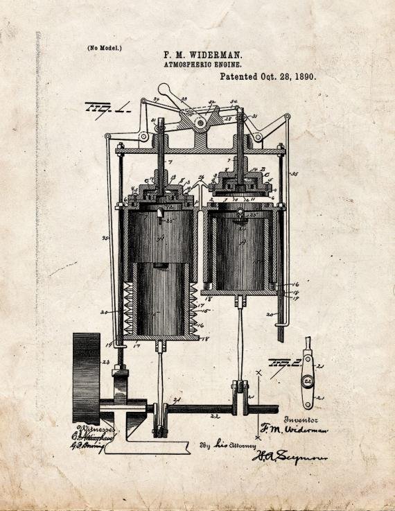 Patent Blueprint 4467 1 12 A4 Photo Print