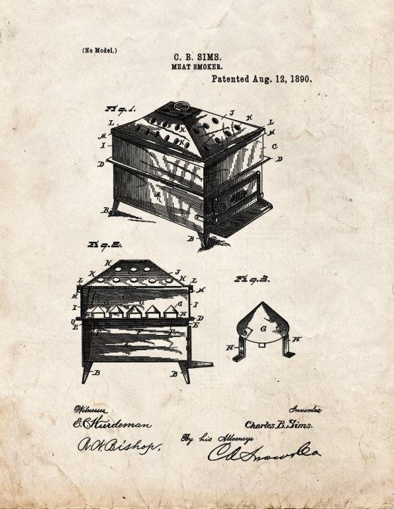 Patent Blueprint 4471 1 12 A4 Photo Print