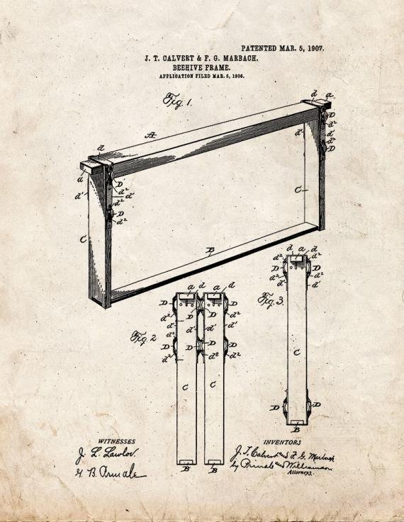 Patent Blueprint 4479 1 12 A4 Photo Print