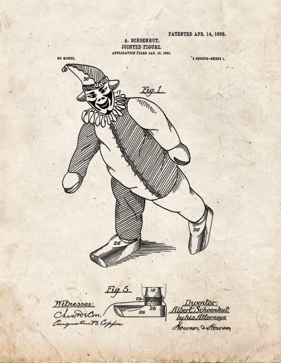 Patent Blueprint 4480 1 12 A4 Photo Print
