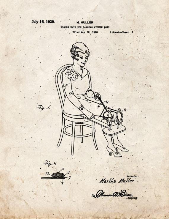 Patent Blueprint 4482 1 12 A4 Photo Print