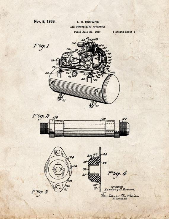 Patent Blueprint 4484 1 12 A4 Photo Print