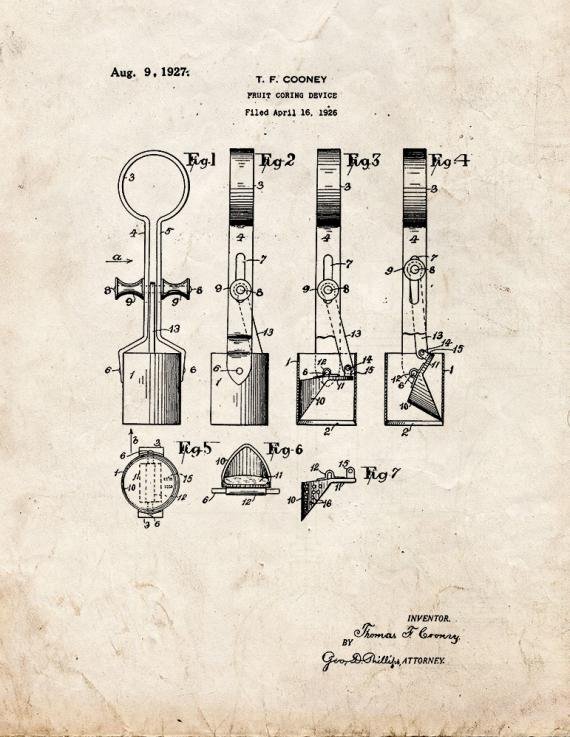 Patent Blueprint 4485 1 12 A4 Photo Print