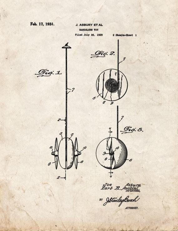 Patent Blueprint 4488 1 12 A4 Photo Print
