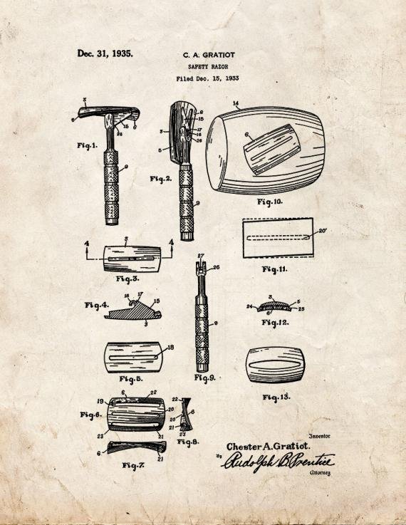 Patent Blueprint 4503 1 12 A4 Photo Print