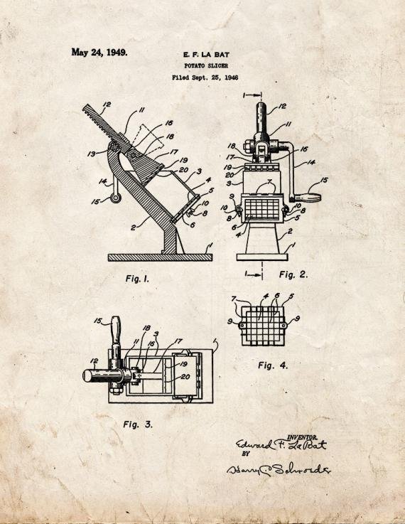 Patent Blueprint 4506 1 12 A4 Photo Print