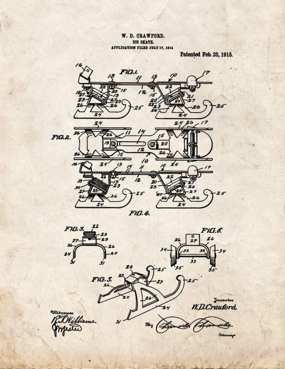 Patent Blueprint 451 1 12 A4 Photo Print