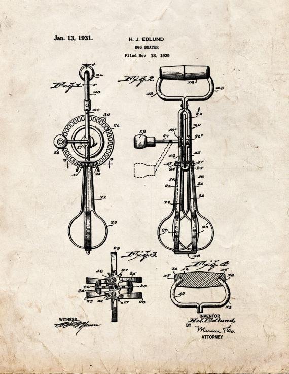Patent Blueprint 4512 1 12 A4 Photo Print
