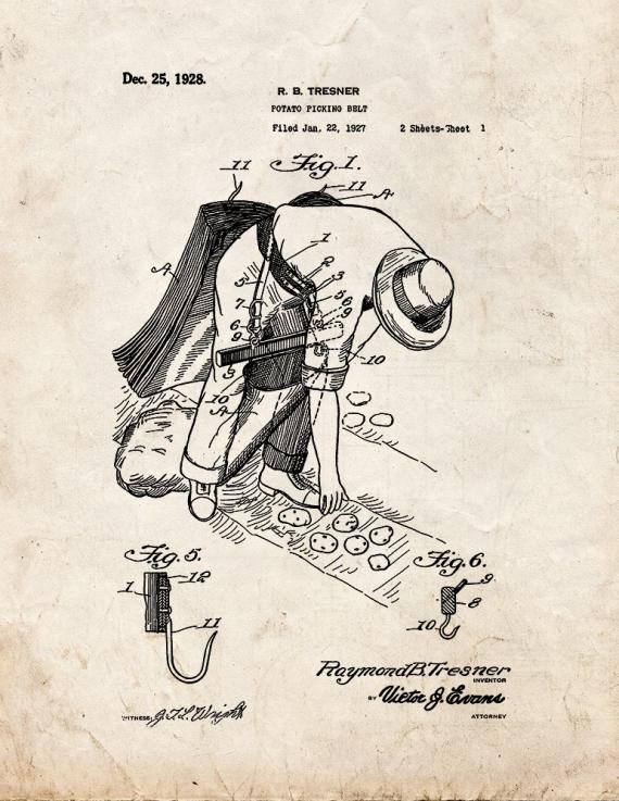 Patent Blueprint 4515 1 12 A4 Photo Print